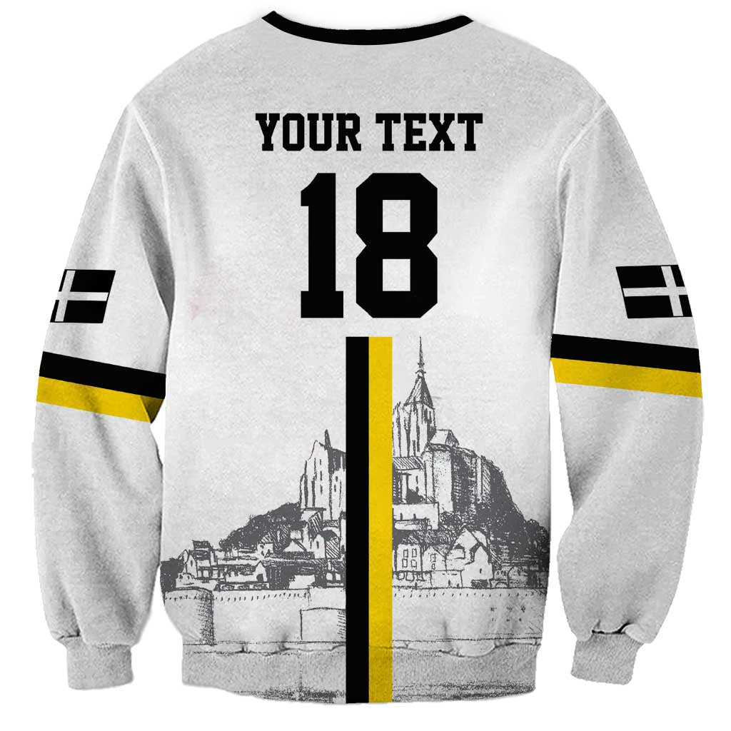 Custom Cornwall Football Sweatshirt Mont Saint Michel - Wonder Print Shop