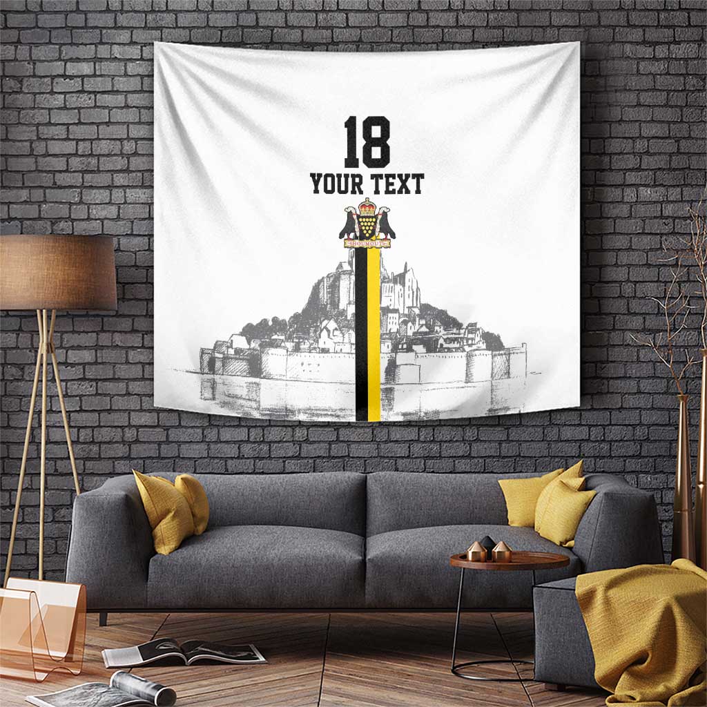 Custom Cornwall Football Tapestry Mont Saint Michel - Wonder Print Shop