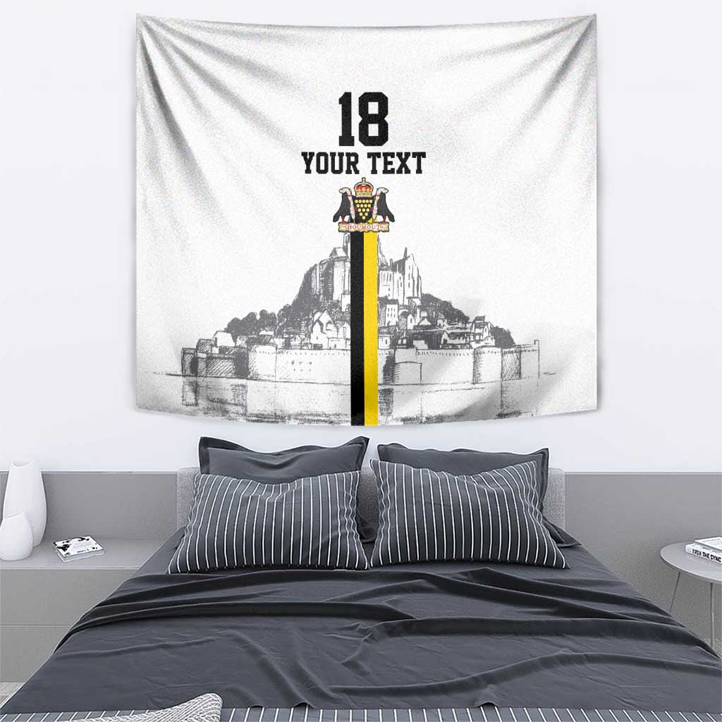 Custom Cornwall Football Tapestry Mont Saint Michel - Wonder Print Shop