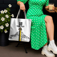 Custom Cornwall Football Tote Bag Mont Saint Michel - Wonder Print Shop