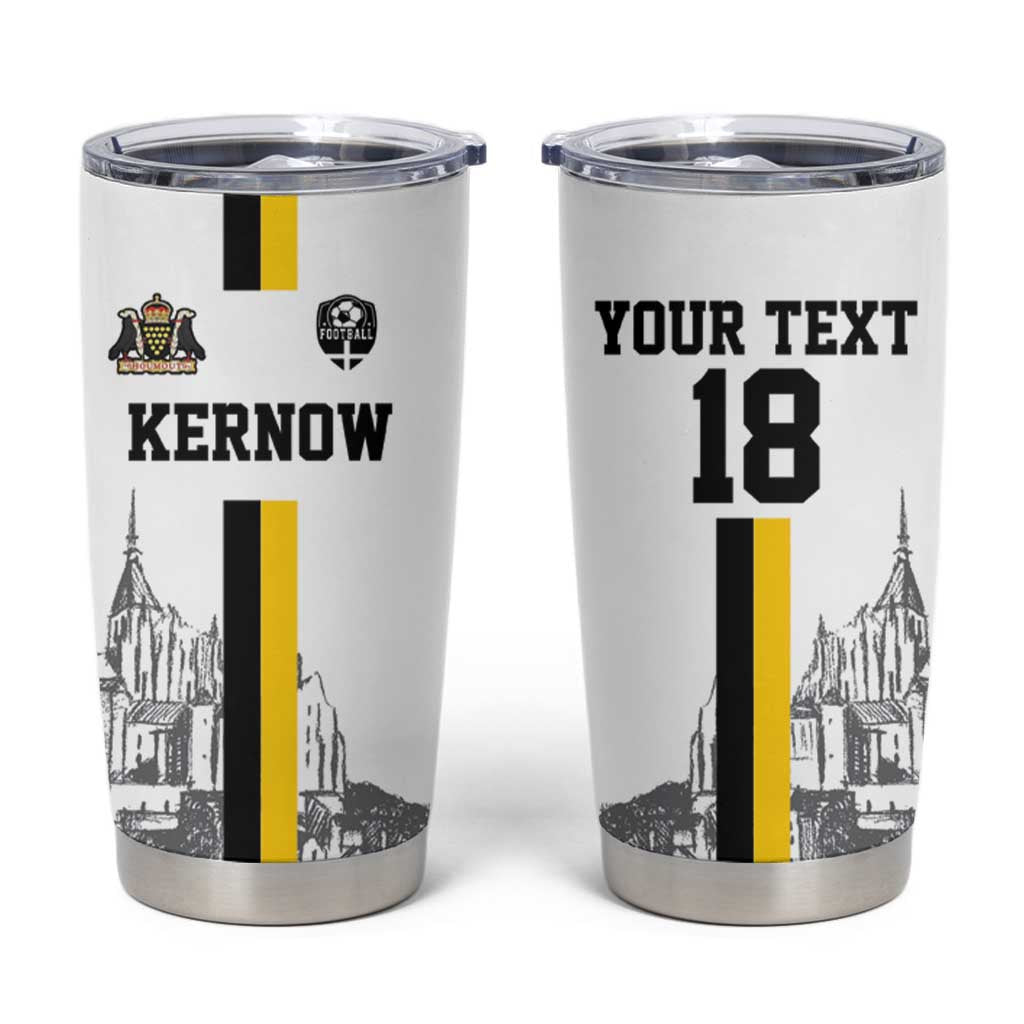 Custom Cornwall Football Tumbler Cup Mont Saint Michel - Wonder Print Shop