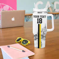 Custom Cornwall Football Tumbler With Handle Mont Saint Michel - Wonder Print Shop