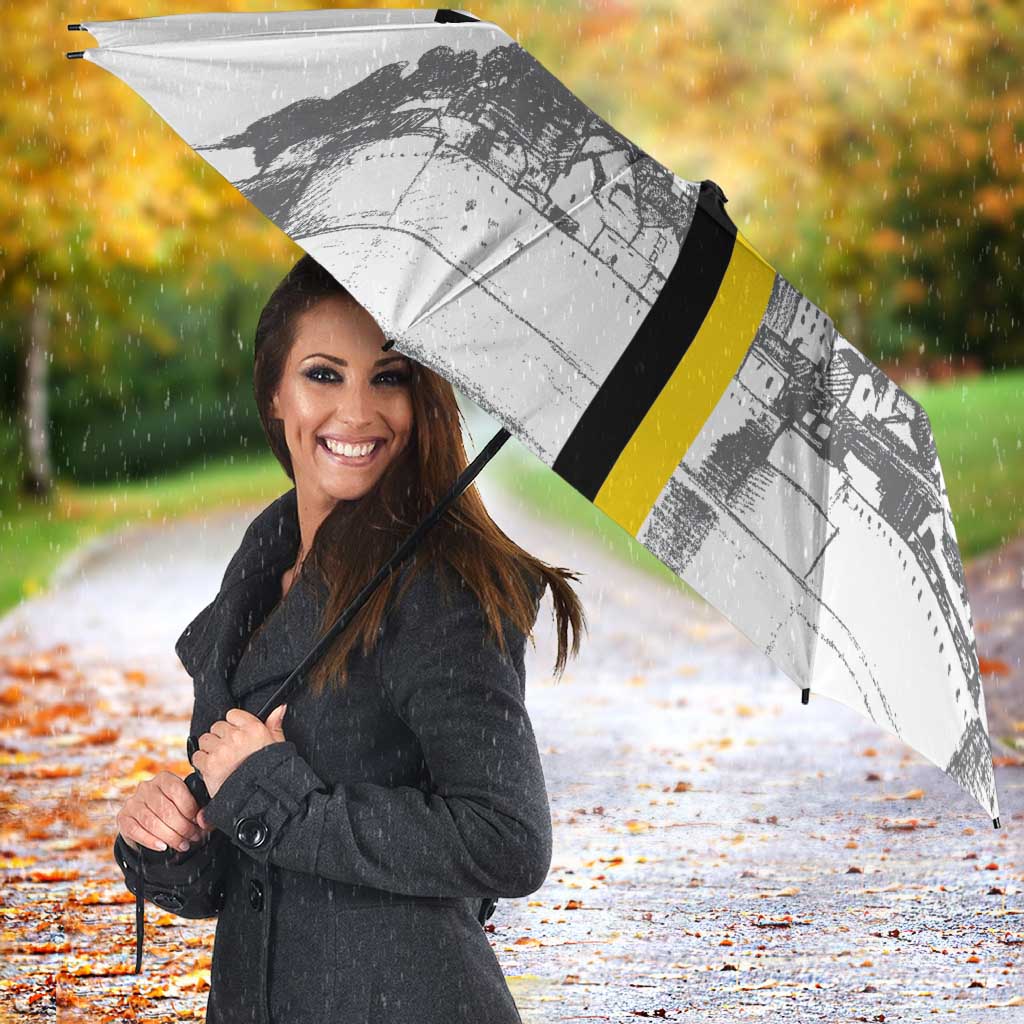 Custom Cornwall Football Umbrella Mont Saint Michel - Wonder Print Shop