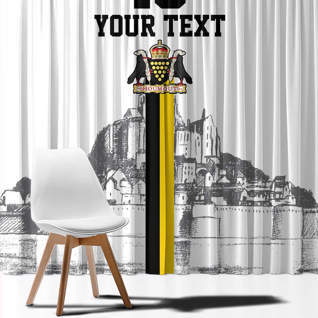 Custom Cornwall Football Window Curtain Mont Saint Michel - Wonder Print Shop