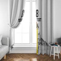 Custom Cornwall Football Window Curtain Mont Saint Michel - Wonder Print Shop