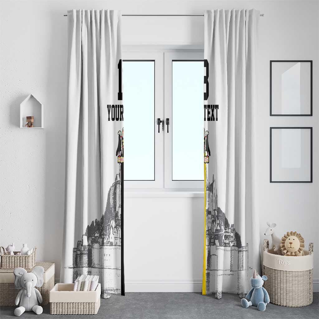 Custom Cornwall Football Window Curtain Mont Saint Michel - Wonder Print Shop