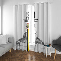 Custom Cornwall Football Window Curtain Mont Saint Michel - Wonder Print Shop
