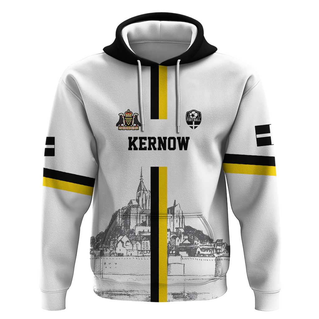 Custom Cornwall Football Zip Hoodie Mont Saint Michel - Wonder Print Shop