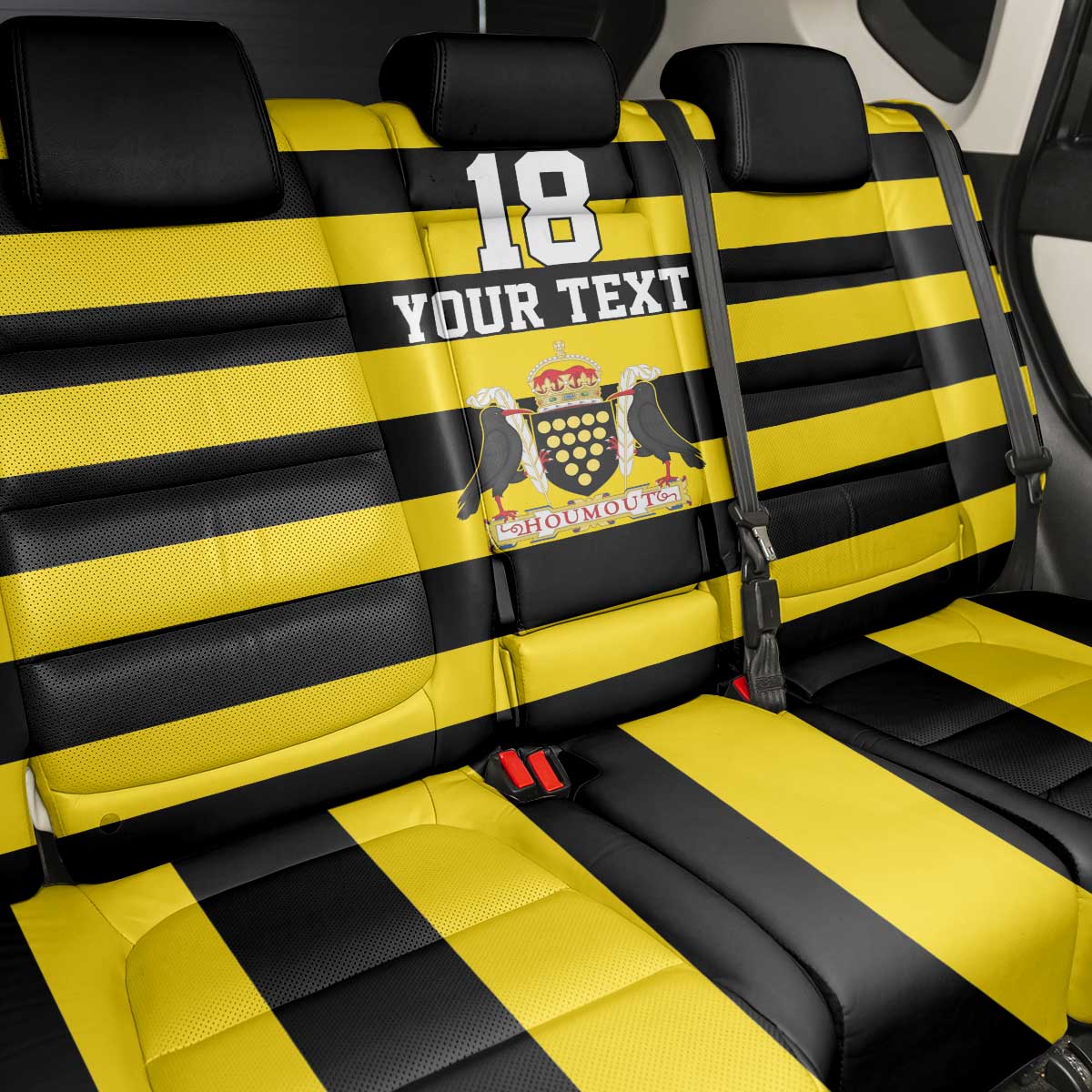 Custom Cornwall Rugby Back Car Seat Cover One and All - Wonder Print Shop
