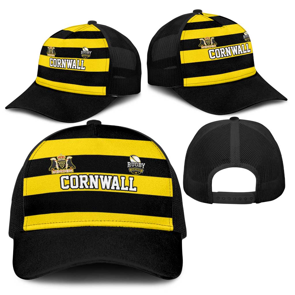 Cornwall Rugby Baseball Net Cap One and All - Wonder Print Shop