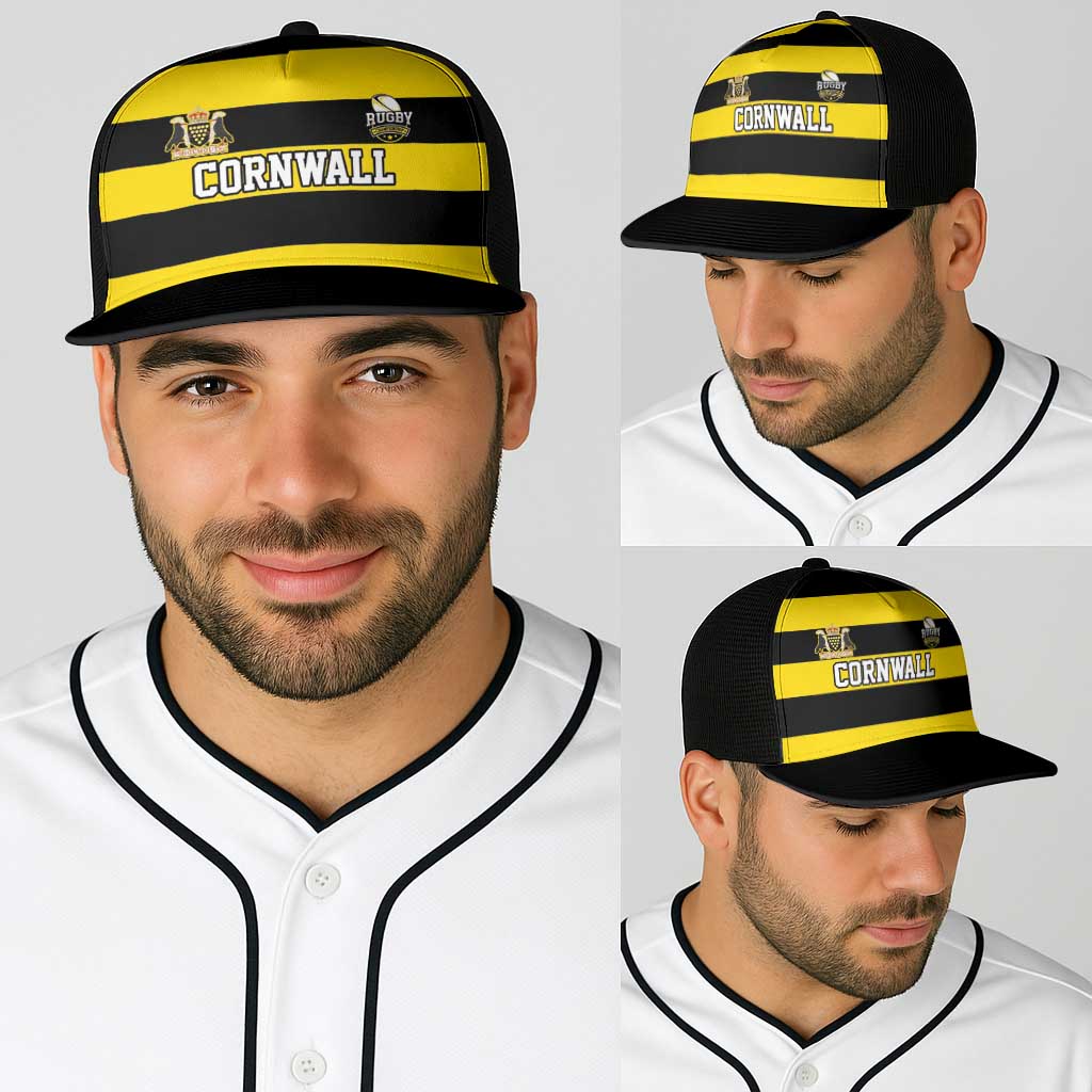 Cornwall Rugby Baseball Net Cap One and All - Wonder Print Shop