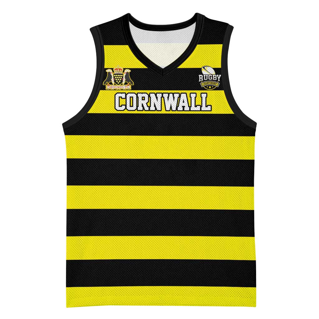 Custom Cornwall Rugby Basketball Jersey One and All - Wonder Print Shop