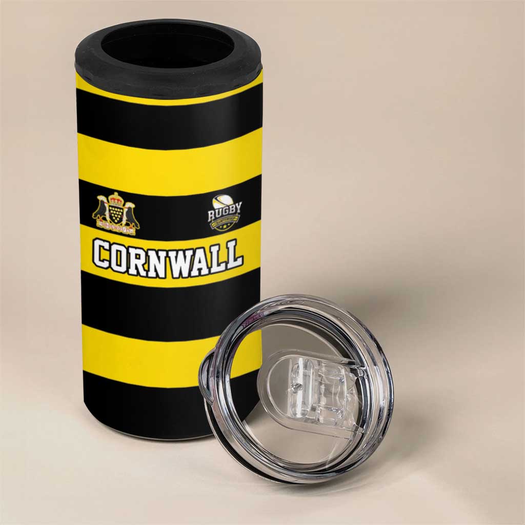 Custom Cornwall Rugby 4 in 1 Can Cooler Tumbler One and All - Wonder Print Shop