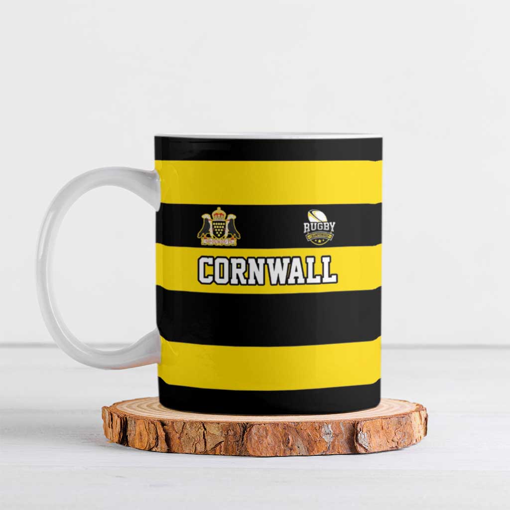 Custom Cornwall Rugby Ceramic Mug One and All - Wonder Print Shop