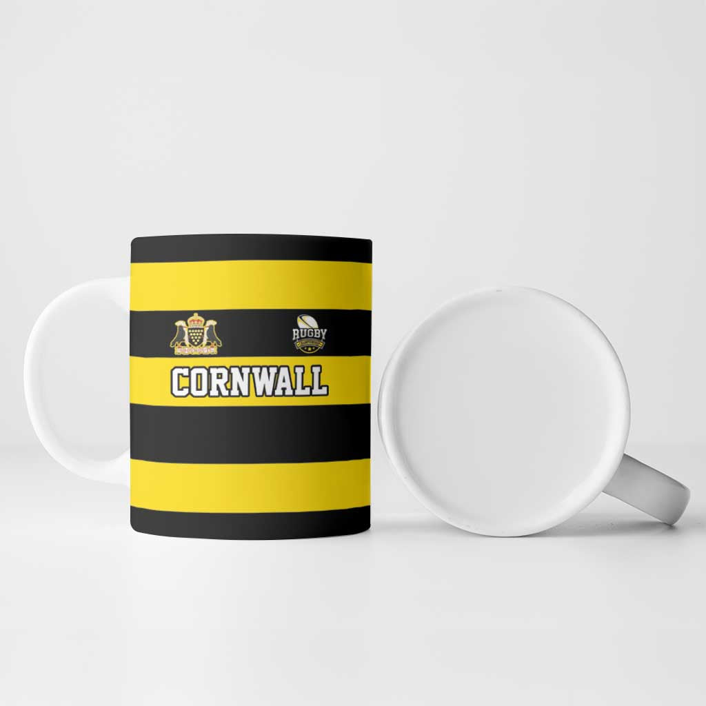 Custom Cornwall Rugby Ceramic Mug One and All - Wonder Print Shop