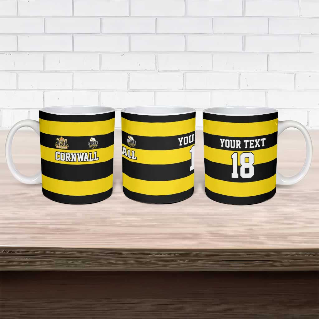 Custom Cornwall Rugby Ceramic Mug One and All - Wonder Print Shop