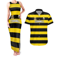 Custom Cornwall Rugby Couples Matching Tank Maxi Dress and Hawaiian Shirt One and All - Wonder Print Shop