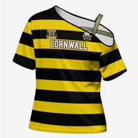 Custom Cornwall Rugby Cross Shoulder Shirt One and All - Wonder Print Shop