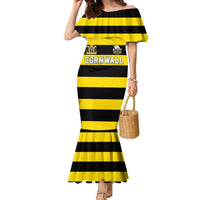 Custom Cornwall Rugby Family Matching Mermaid Dress and Hawaiian Shirt One and All - Wonder Print Shop