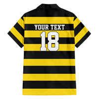 Custom Cornwall Rugby Family Matching Off The Shoulder Long Sleeve Dress and Hawaiian Shirt One and All - Wonder Print Shop