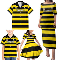 Custom Cornwall Rugby Family Matching Puletasi and Hawaiian Shirt One and All - Wonder Print Shop