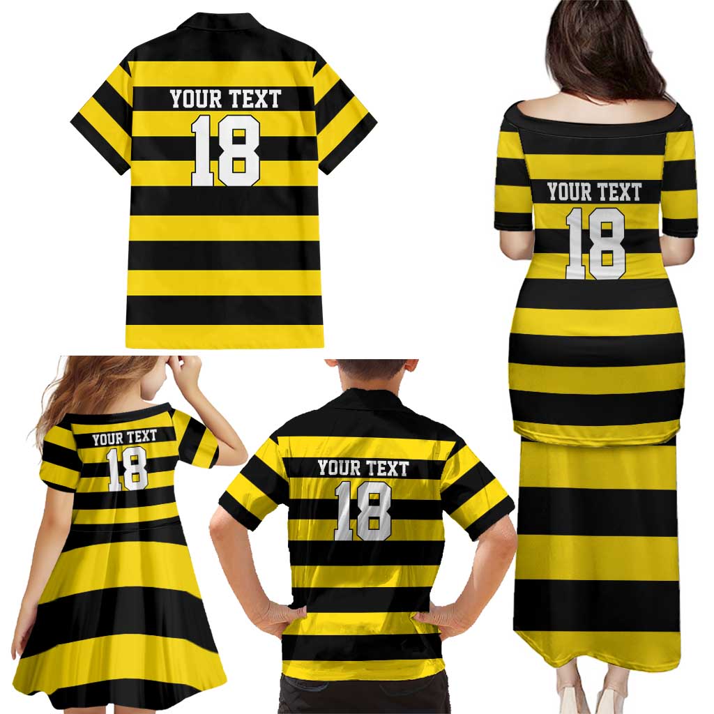 Custom Cornwall Rugby Family Matching Puletasi and Hawaiian Shirt One and All - Wonder Print Shop