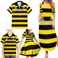 Custom Cornwall Rugby Family Matching Summer Maxi Dress and Hawaiian Shirt One and All - Wonder Print Shop