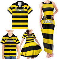 Custom Cornwall Rugby Family Matching Tank Maxi Dress and Hawaiian Shirt One and All - Wonder Print Shop