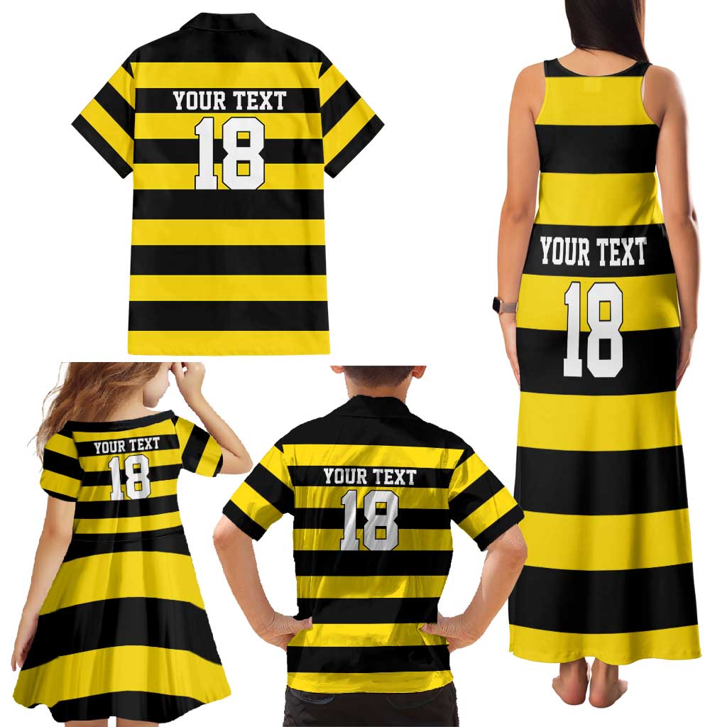 Custom Cornwall Rugby Family Matching Tank Maxi Dress and Hawaiian Shirt One and All - Wonder Print Shop