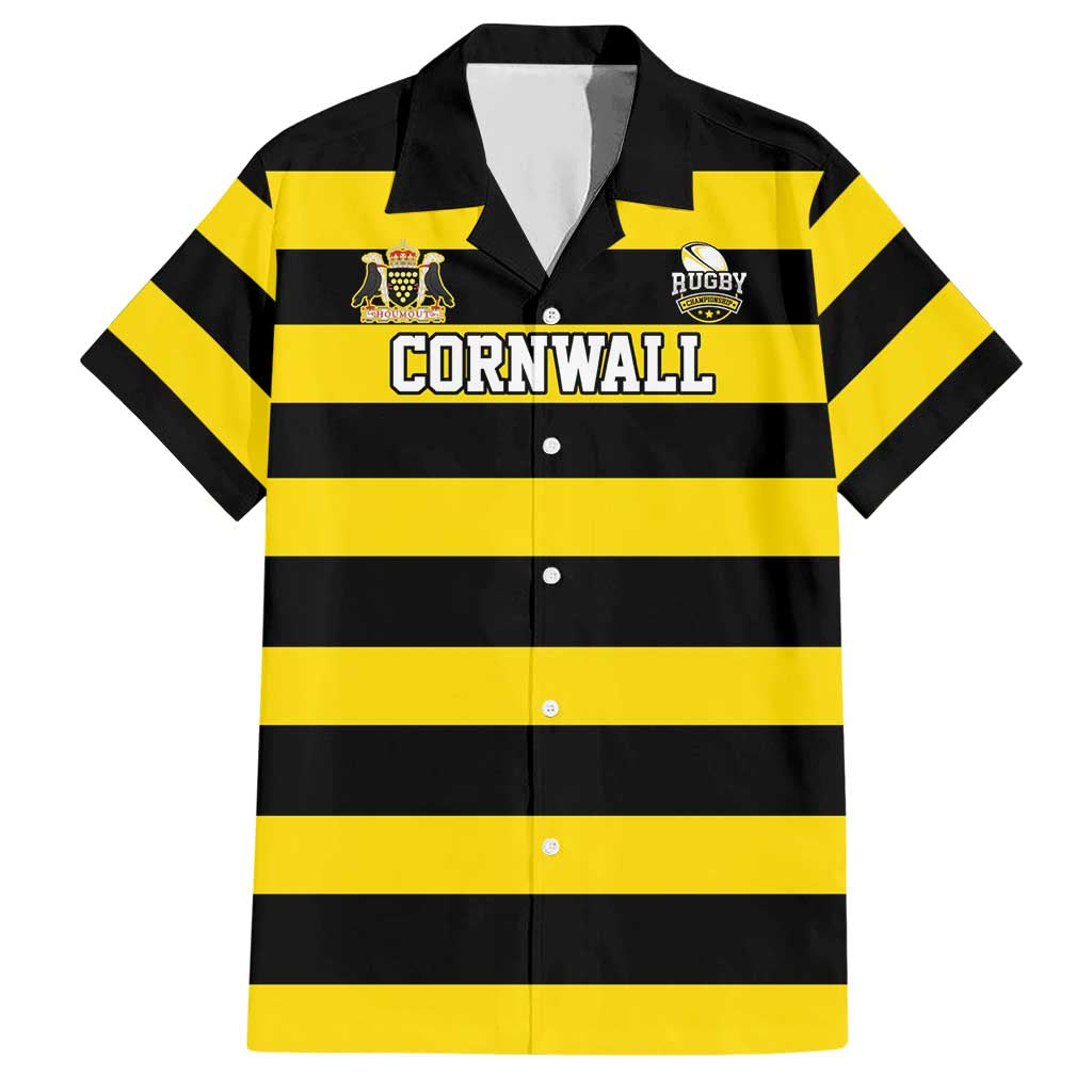 Custom Cornwall Rugby Hawaiian Shirt One and All - Wonder Print Shop