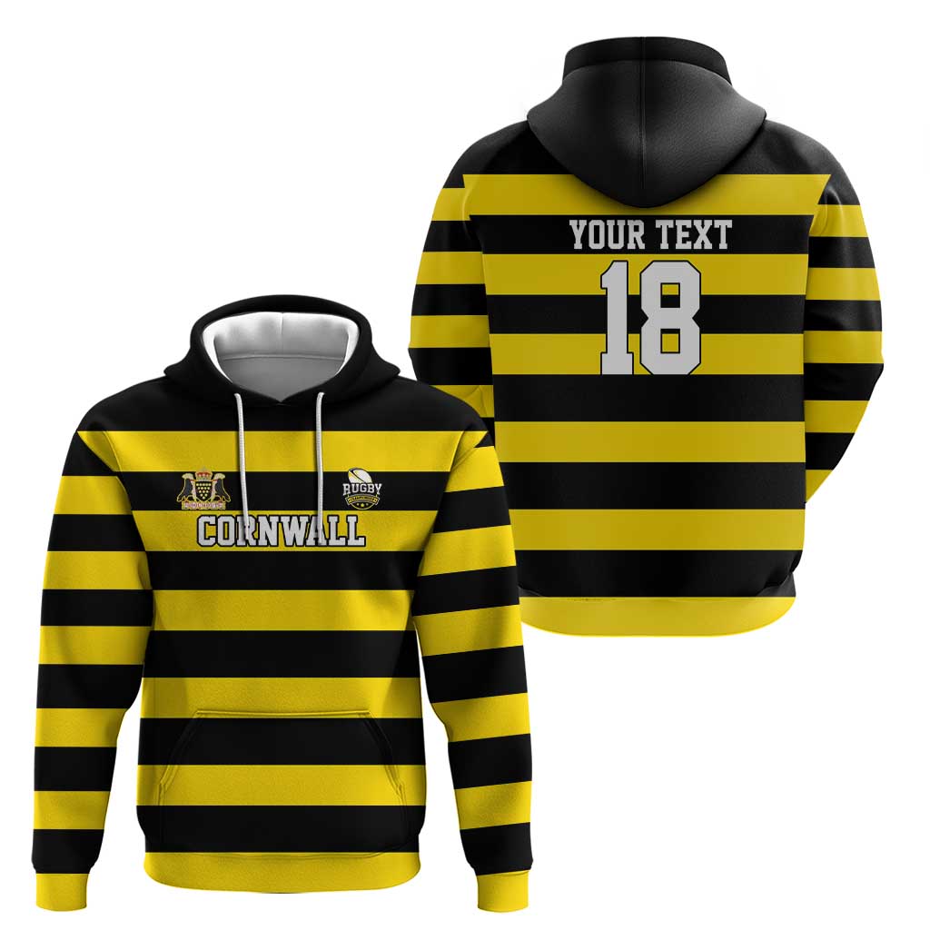 Custom Cornwall Rugby Hoodie One and All - Wonder Print Shop
