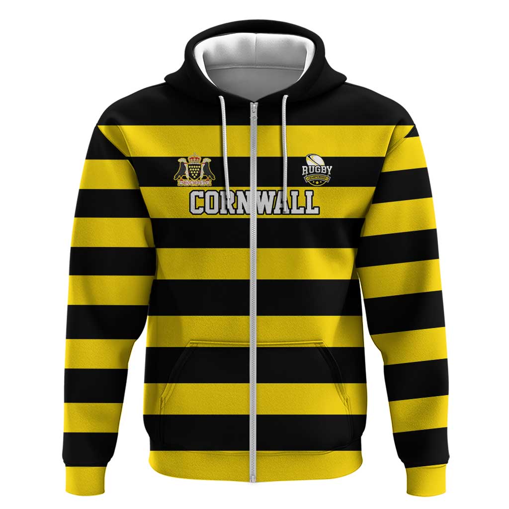 Custom Cornwall Rugby Hoodie One and All - Wonder Print Shop