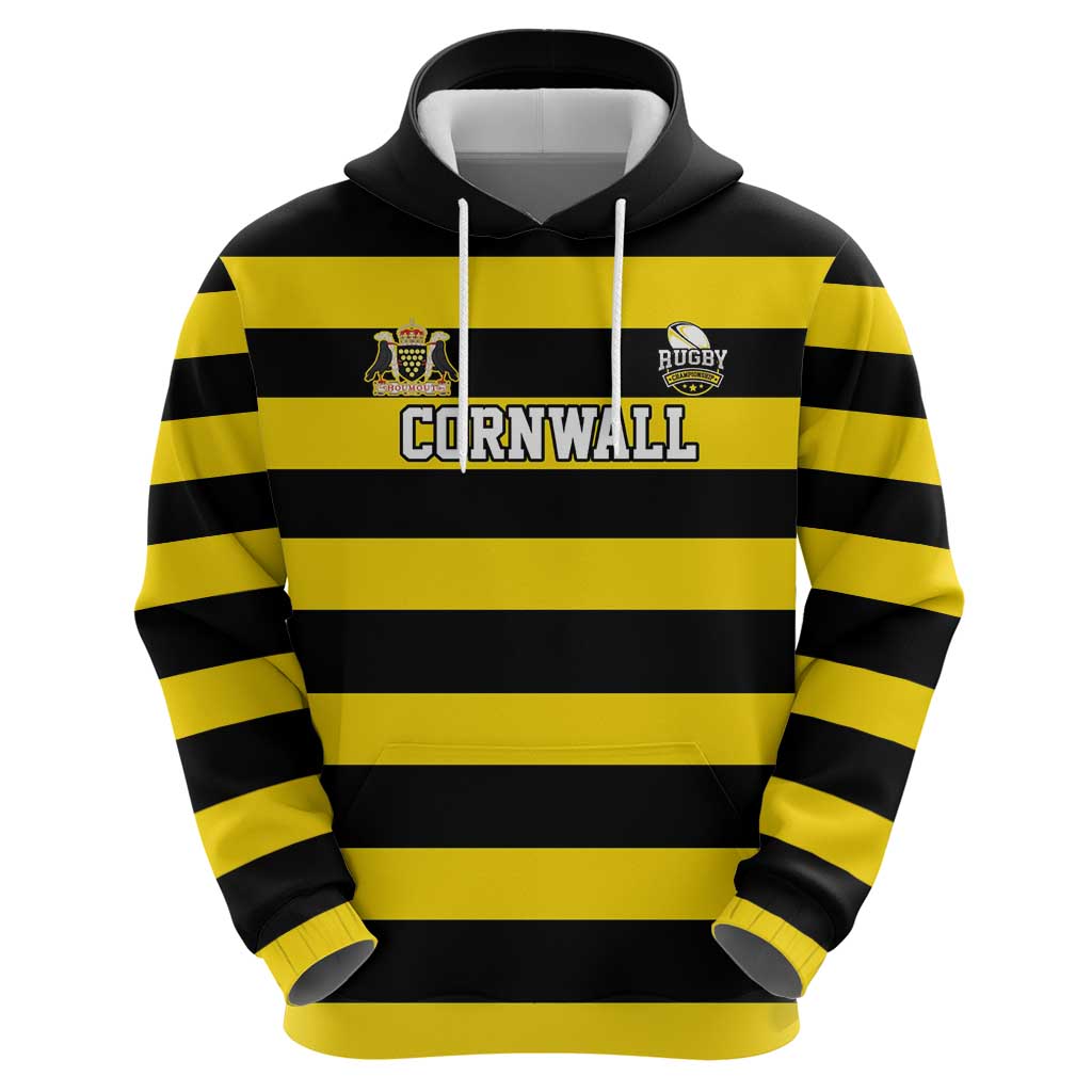 Custom Cornwall Rugby Hoodie One and All - Wonder Print Shop