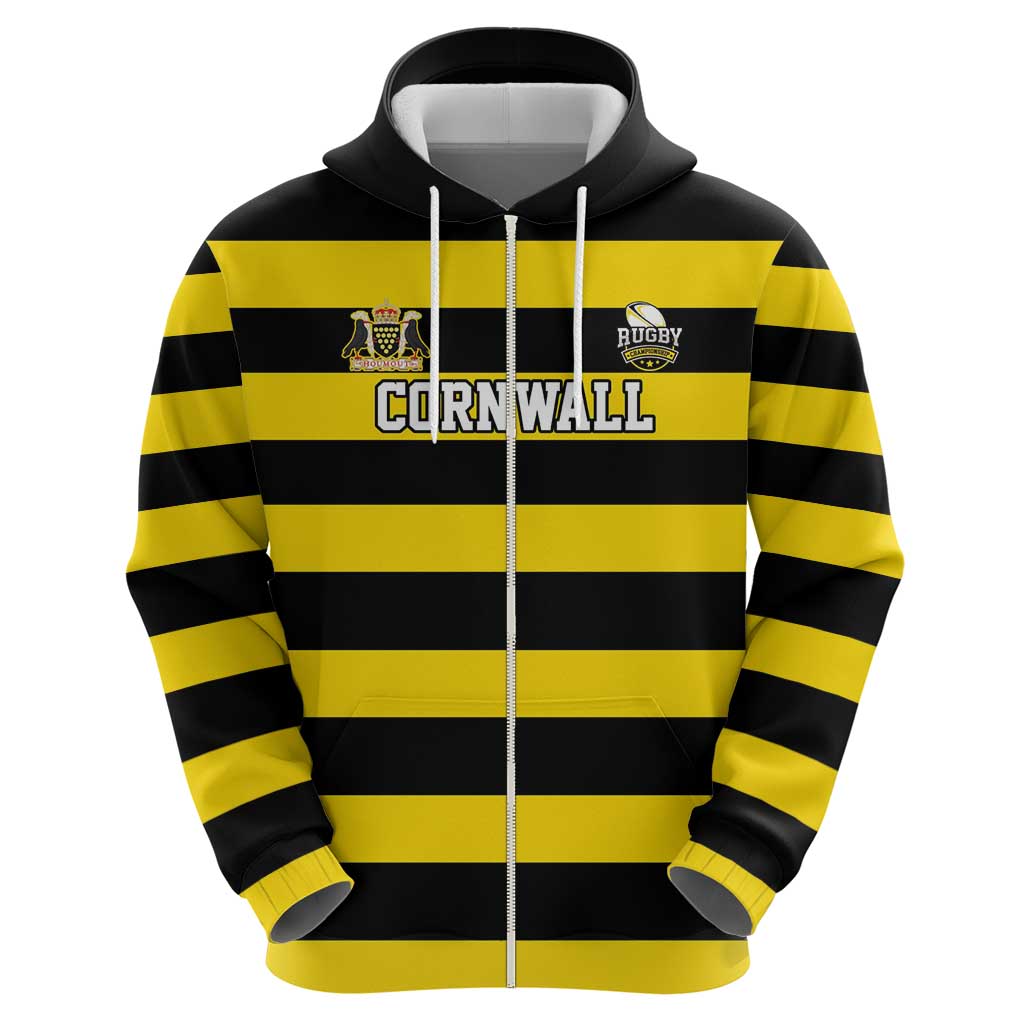 Custom Cornwall Rugby Hoodie One and All - Wonder Print Shop