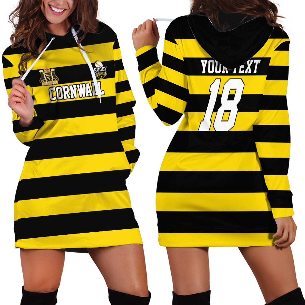 Custom Cornwall Rugby Hoodie Dress One and All - Wonder Print Shop