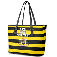 Custom Cornwall Rugby Leather Tote Bag One and All - Wonder Print Shop