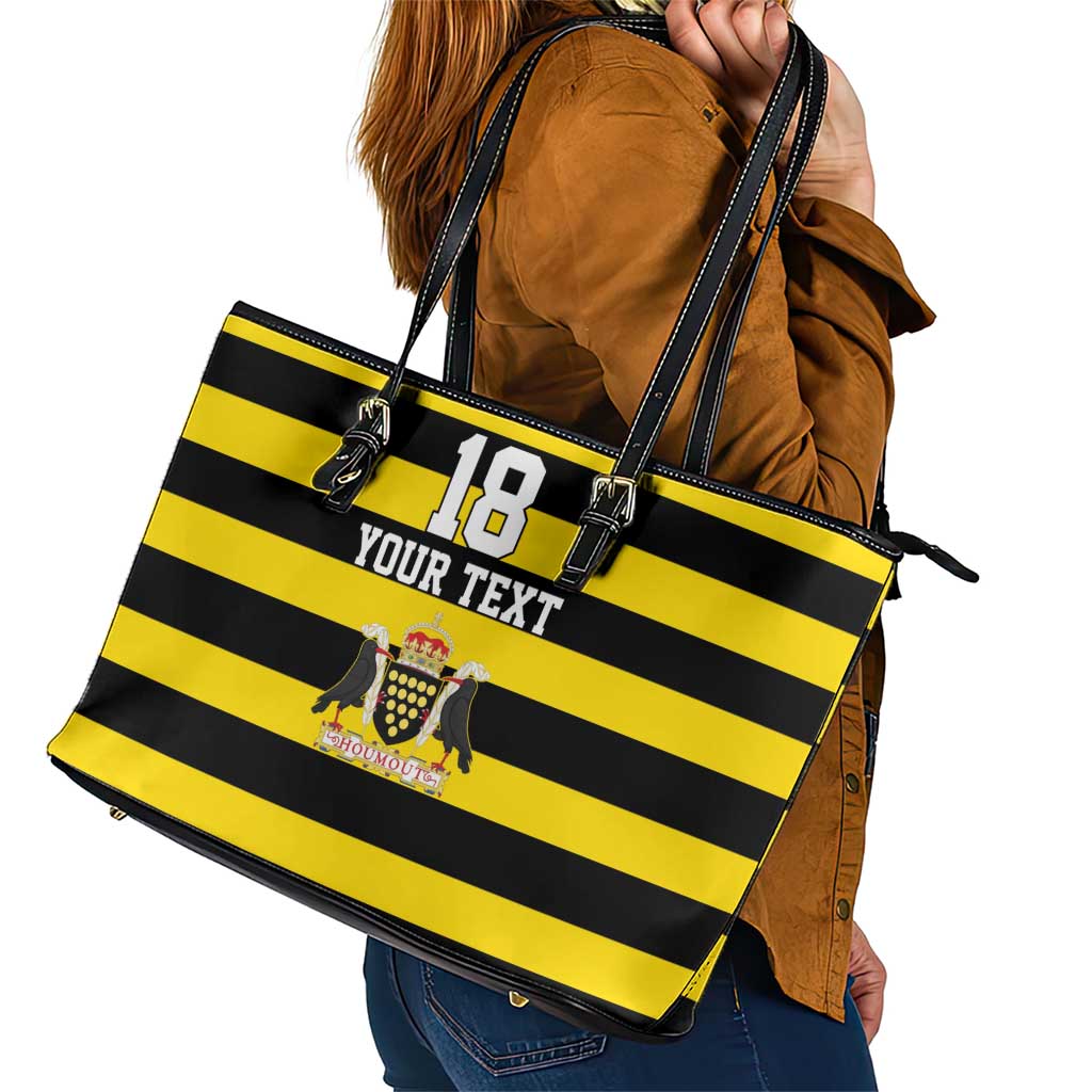 Custom Cornwall Rugby Leather Tote Bag One and All - Wonder Print Shop