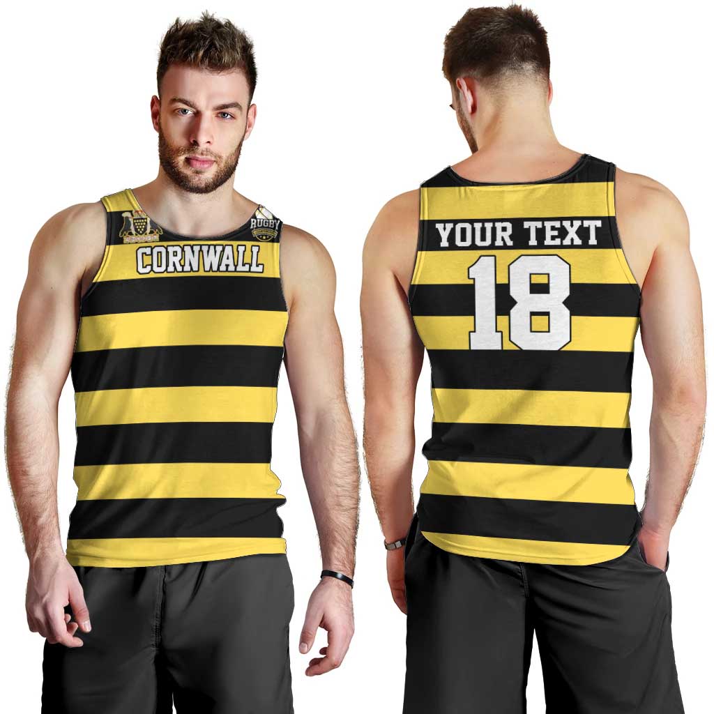Custom Cornwall Rugby Men Tank Top One and All - Wonder Print Shop