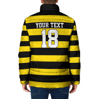 Custom Cornwall Rugby Padded Jacket One and All - Wonder Print Shop