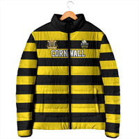 Custom Cornwall Rugby Padded Jacket One and All - Wonder Print Shop