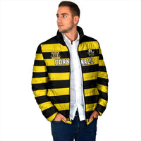 Custom Cornwall Rugby Padded Jacket One and All - Wonder Print Shop
