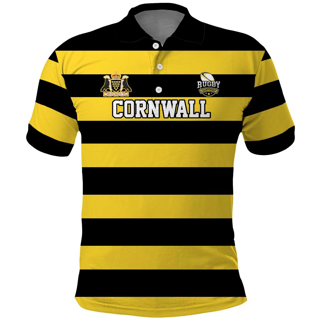 Custom Cornwall Rugby Polo Shirt One and All - Wonder Print Shop
