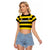 Custom Cornwall Rugby Raglan Cropped T Shirt One and All - Wonder Print Shop