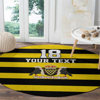 Custom Cornwall Rugby Round Carpet One and All - Wonder Print Shop