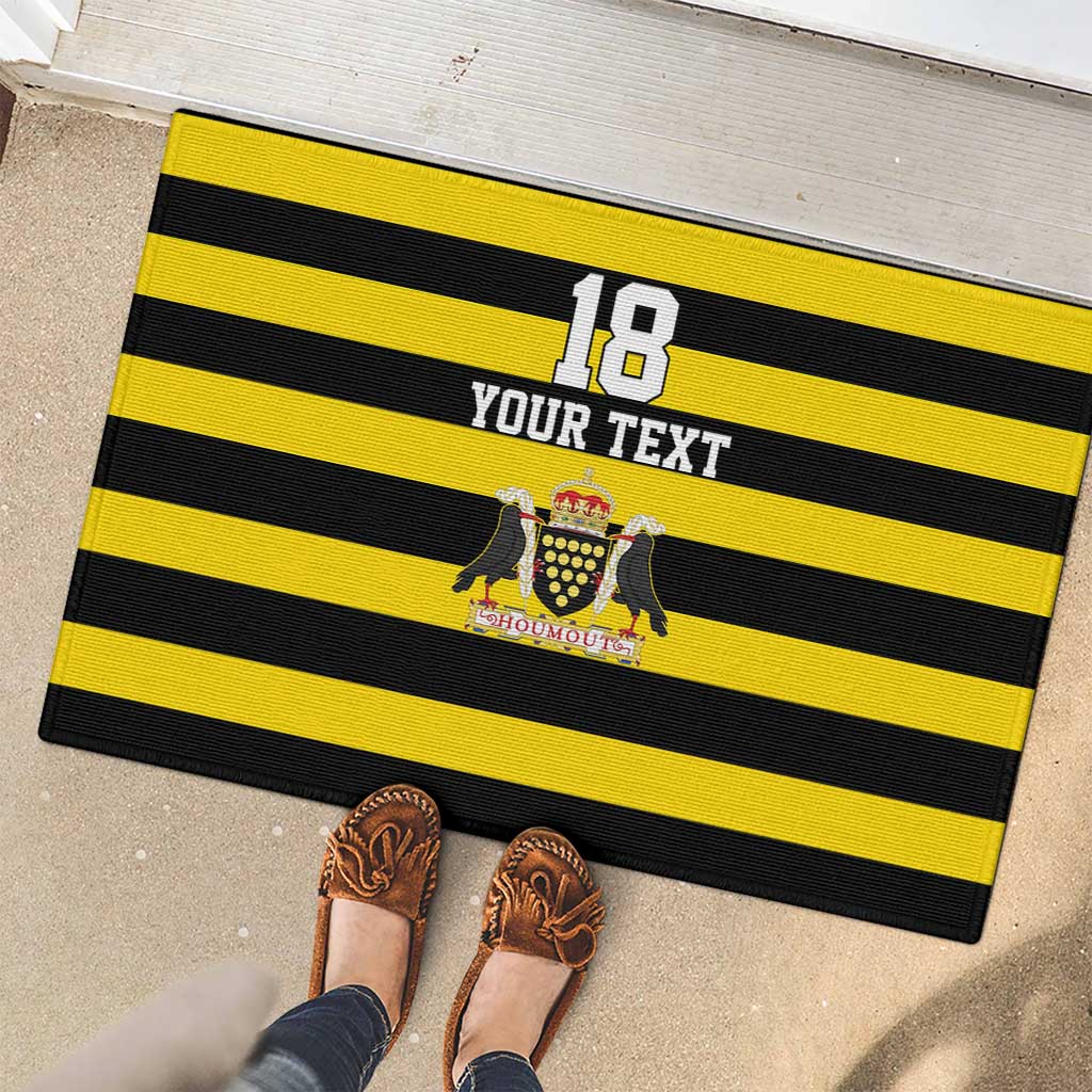 Custom Cornwall Rugby Rubber Doormat One and All - Wonder Print Shop