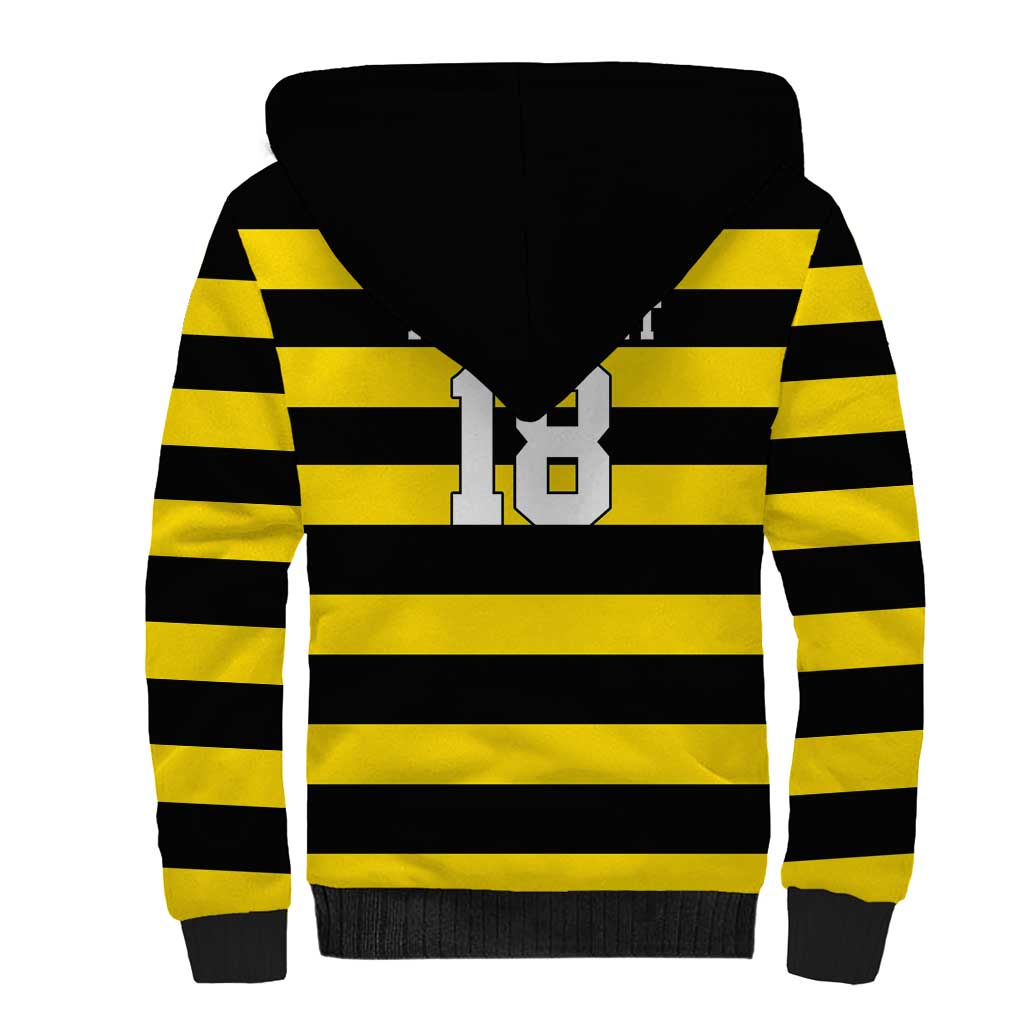 Custom Cornwall Rugby Sherpa Hoodie One and All - Wonder Print Shop