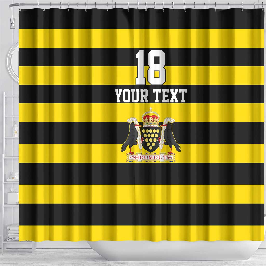 Custom Cornwall Rugby Shower Curtain One and All - Wonder Print Shop