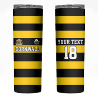 Custom Cornwall Rugby Skinny Tumbler One and All - Wonder Print Shop