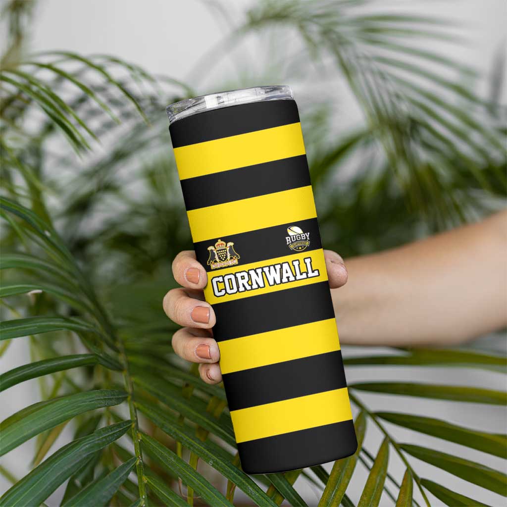 Custom Cornwall Rugby Skinny Tumbler One and All - Wonder Print Shop