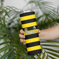 Custom Cornwall Rugby Skinny Tumbler One and All - Wonder Print Shop